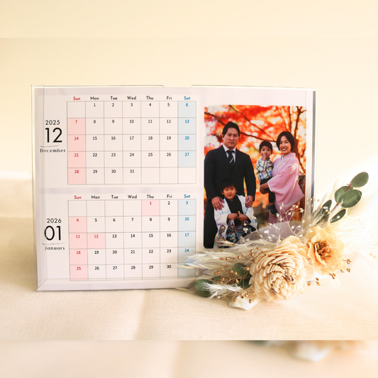 写真入りカレンダー【フラワー付き】