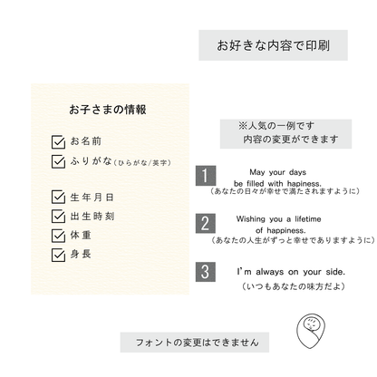 MI0403WH【命名書･出産祝いお祝いボックス】
