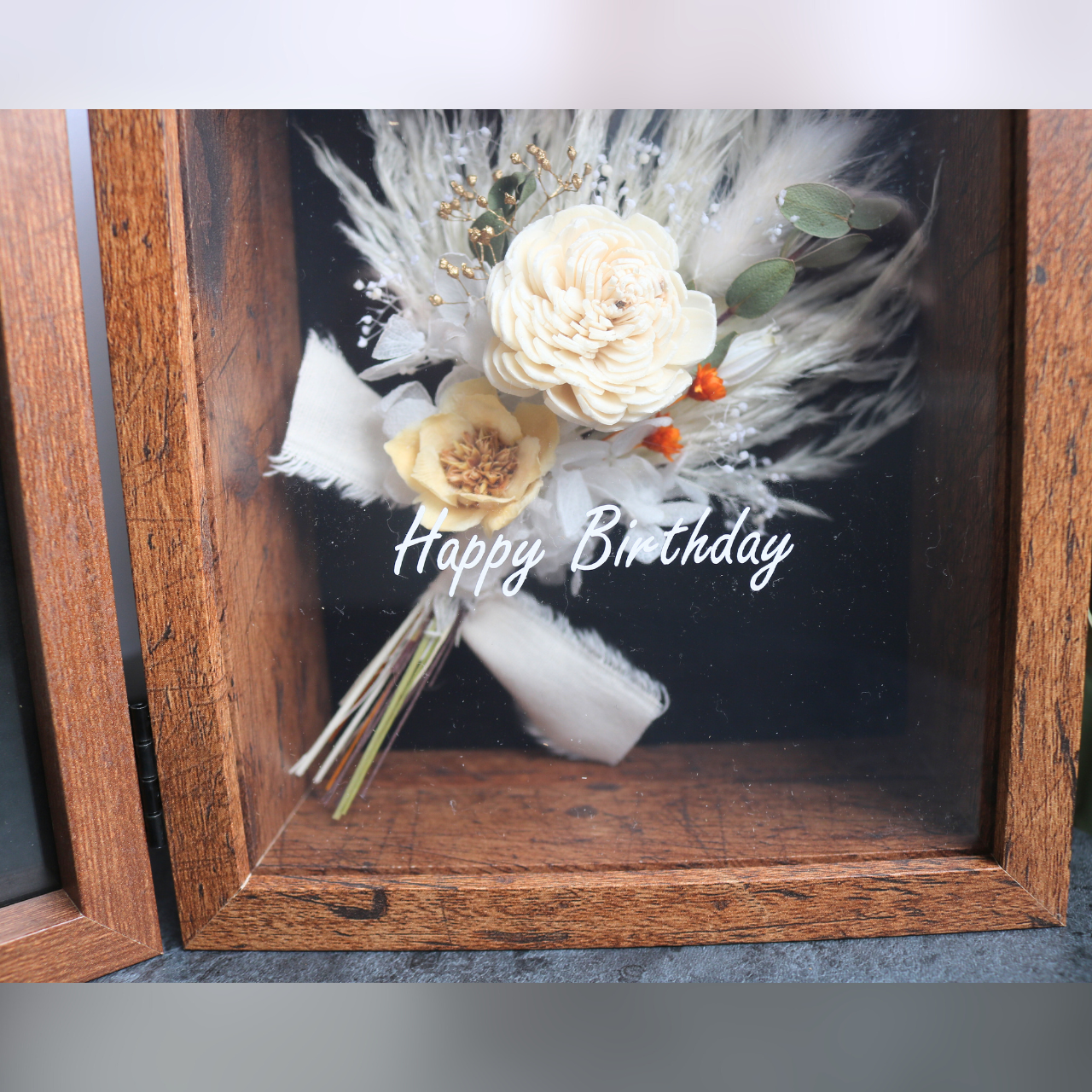 【誕生日･お祝いボックス/メッセージ付き】ブラウン