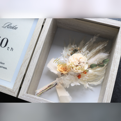 【誕生日･お祝いボックス/メッセージ付き】ホワイト